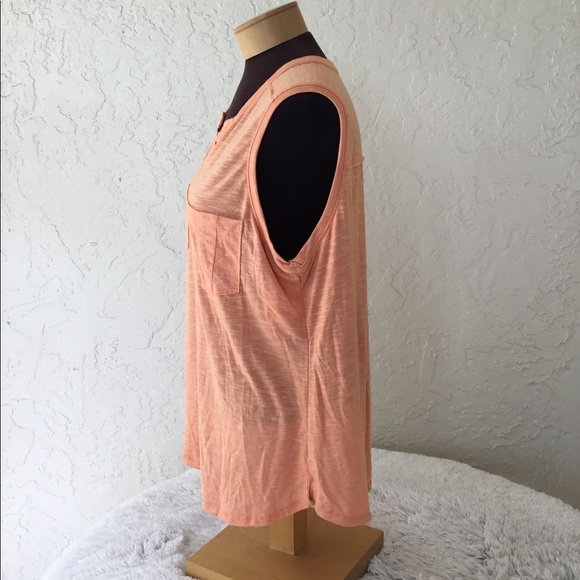 SONOMA Goods For Life split neck utility tank XXL papaya - Picture 4 of 11